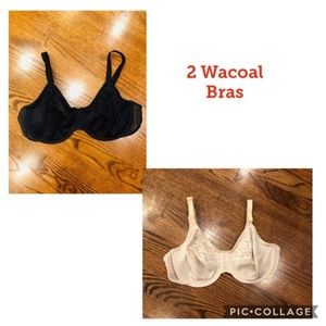 2 Wacoal Bras Size 38D